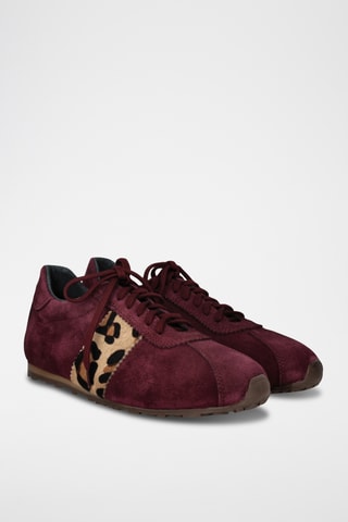 Baskets en nubuck Jade - Bordeaux