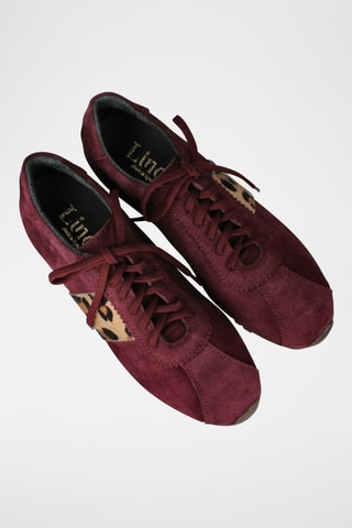 Baskets en nubuck Jade - Bordeaux