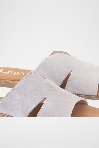 Mules en nubuck Menorca - Gris clair