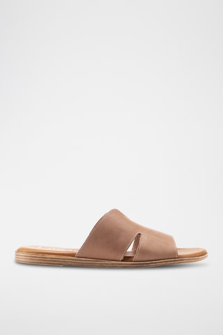 Mules en cuir Menorca - Taupe