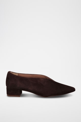 Escarpins en nubuck Doroty - Marron