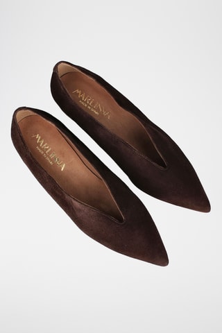 Escarpins en nubuck Doroty - Marron