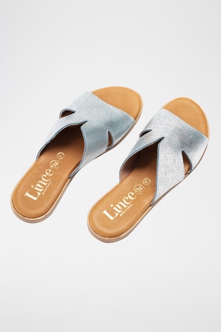 Mules en cuir Menorca - Argenté