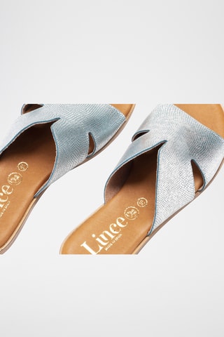 Mules en cuir Menorca - Argenté