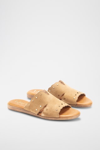 Mules en nubuck Menorca - Camel
