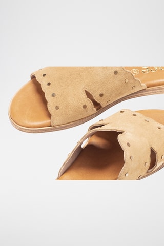Mules en nubuck Menorca - Camel