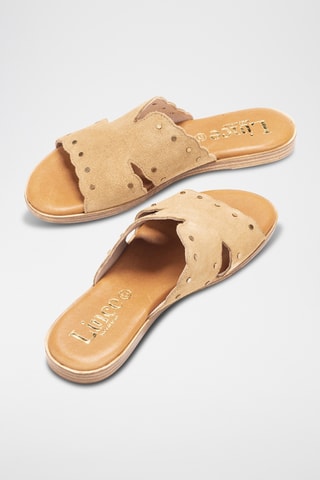 Mules en nubuck Menorca - Camel