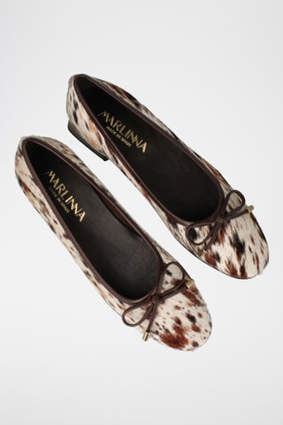 Ballerines en cuir Mariola - Marron