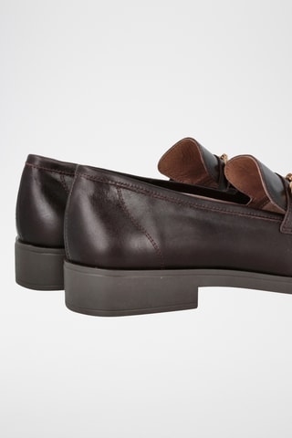 Mocassins en cuir Clara - Marron