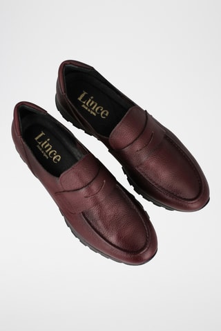 Mocassins en cuir Ventura - Bordeaux