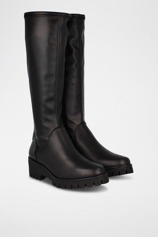 Bottes en cuir Isla - Noir