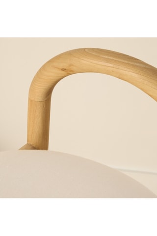 Banco de bar em madeira de sungkai - 48 x 94 x 53 cm