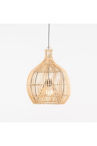 Candeeiro suspenso em vime - Natural
