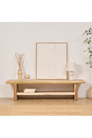 Móvel de TV em madeira de trembesi - 180 x 45,5 x 52 cm