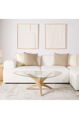 Mesa de centro em madeira de sungkai - 67 x 39 x 67 cm