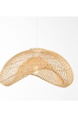 Candeeiro suspenso em vime - Natural