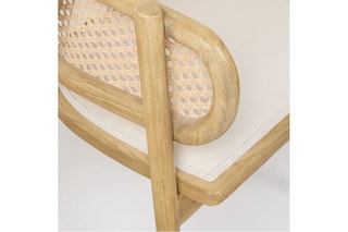 Cadeira em madeira de sungkai - 60 x 72 x 53 cm