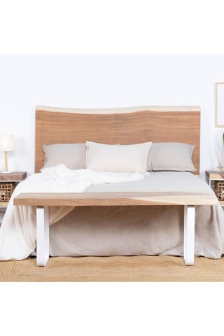 Banco em madeira de trembesi - 140 x 49 x 35 cm