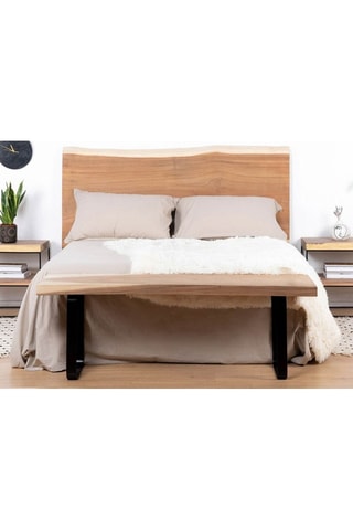 Banco em madeira de trembesi - 140 x 49 x 35 cm