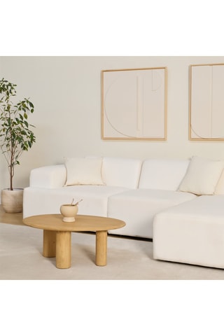 Mesa de centro em madeira de sungkai - 87 x 35 x 60 cm