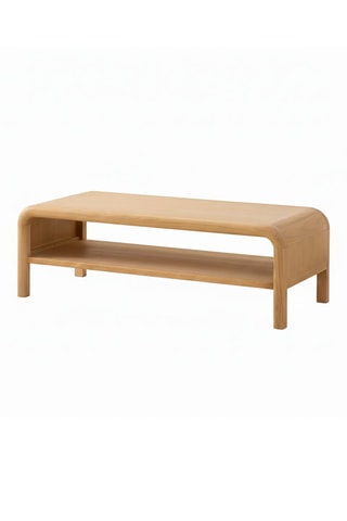 Mesa de centro em madeira de sungkai maciça - 120 x 38 x 50 cm