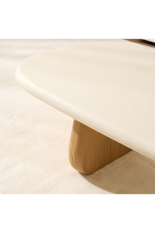 Mesa de centro em madeira de sungkai maciça - 135 x 32 x 56 cm