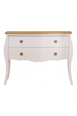 Cómoda 2 gavetas em madeira de Sungkai - 108 x 82 x 42,5 cm