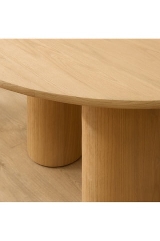 Mesa de jantar em madeira de sungkai - 130 x 78 x 130 cm