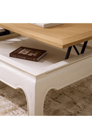 Mesa de centro baú em madeira de Sungkai - 120,5 x 81 x 43 cm