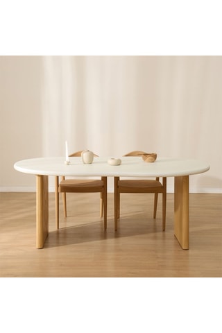 Mesa em madeira de Sungkai - 185 x 76 x 98 cm