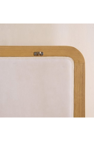 Cabeceira de cama de suspender em madeira de sungkai - 105 x 60 x 9 cm