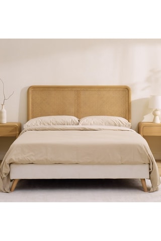 Cabeceira de cama em madeira de sungkai - 190 x 116 x 5 cm