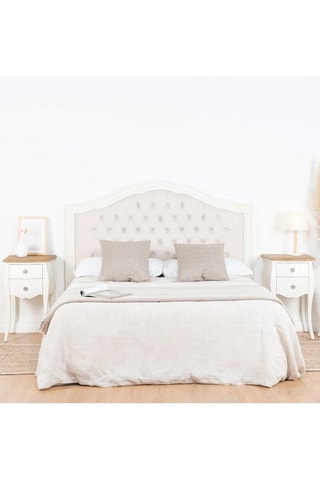 Cabeceira de cama em madeira de sungkai - 190 x 8 x 130 cm