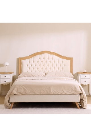 Cabeceira de cama em madeira de Sungkai - 190 x 130 x 3,5 cm