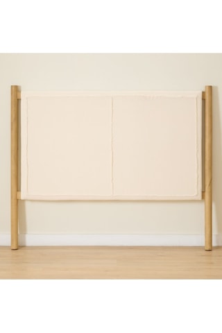 Cabeceira de cama em madeira de sungkai - 145 x 125 x 6/9 cm