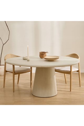 Mesa de refeição em madeira de sungkai - 150 x 118 x 76 cm