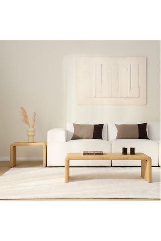 Mesa de apoio em madeira de sungkai - 60 x 35 x 40 cm