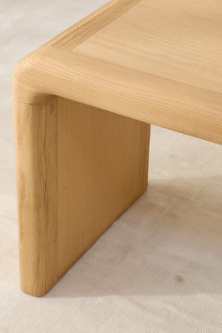 Mesa de apoio em madeira de sungkai - 60 x 35 x 40 cm