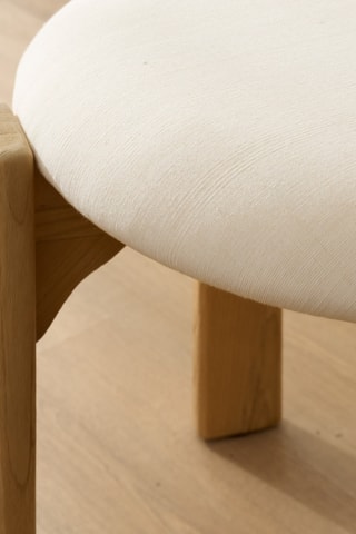 Cadeira em madeira de sungkai - 65 x 58 x 80 cm