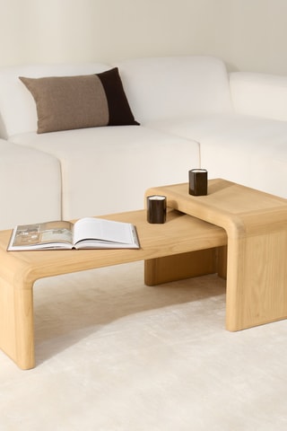 Mesa de centro em madeira de sungkai - 110 x 45 x 33 cm