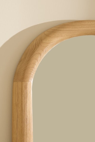 Espelho em madeira de sungkai - 166 x 4 x 40 cm