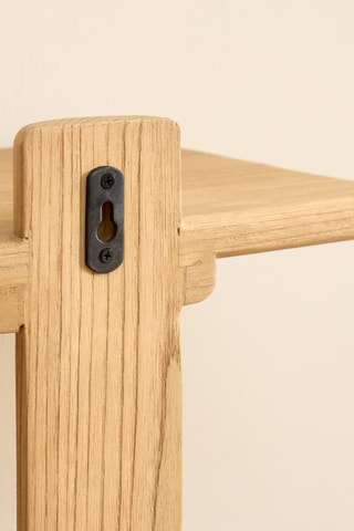 Estante 5 níveis em madeira de sungkai - 126 x 80 x 20 cm