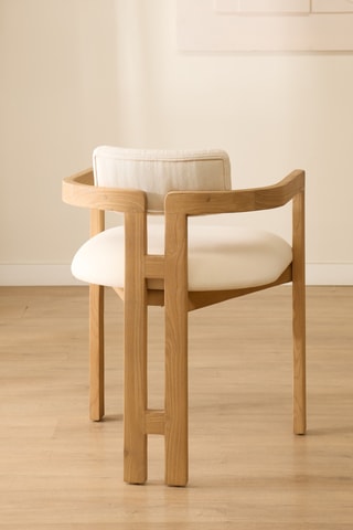 Cadeira em madeira de sungkai - 56 x 52 x 75 cm