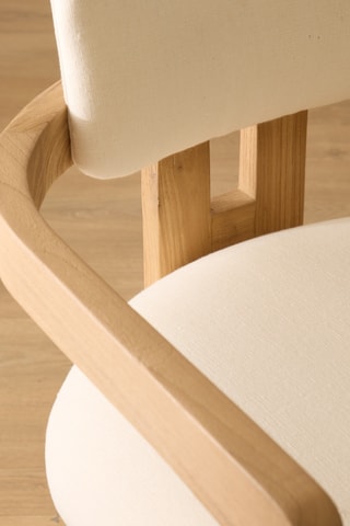 Cadeira em madeira de sungkai - 56 x 52 x 75 cm