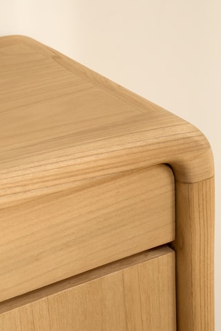 Móvel 3 portas em madeira de sungkai - 180 x 42 x 80 cm