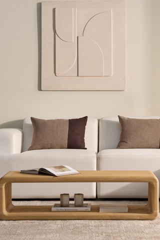 Mesa de centro em madeira de sungkai - 110 x 45 x 40 cm