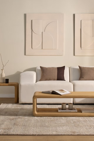 Mesa de centro em madeira de sungkai - 110 x 45 x 40 cm