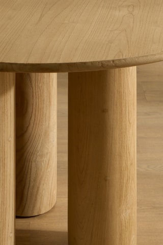 Mesa de refeição em madeira de sungkai - 135 x 135 x 76 cm