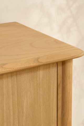 Móvel 2 portas em madeira de sungkai - 150 x 42 x 80 cm