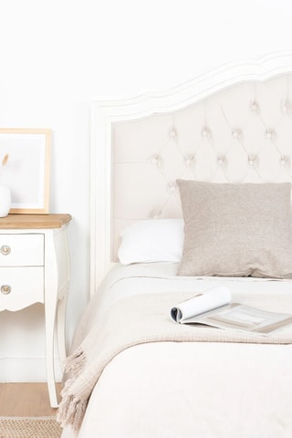 Cabeceira de cama em madeira de sungkai - 160 x 3,5 x 130 cm